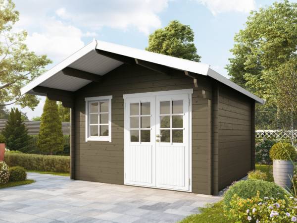 Wolff Finnhaus Gartenhaus Lisa 44-A felsgrau Wolff Finnhaus Gartenhaus Lisa 44-A felsgrau