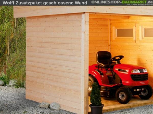 Wolff Finnhaus Zusatzpaket geschlossene Wand Wolff Finnhaus Zusatzpaket geschlossene Wand