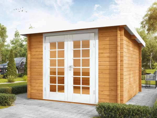 Wolff Finnhaus Pulti 34-C Typ 3 mit Vollglas-Tür bernstein Wolff Finnhaus Pulti 34-C Typ 3 mit Vollglas-Tür bernstein