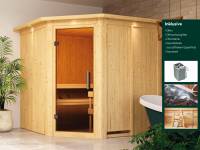 Wolff Finnhaus Sauna de luxe Gaia Set 1 inkl. 9 kW Ofen integr. Steuerung