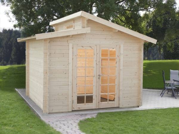 Wolff Finnhaus Stufendachhaus Bornholm 40-A mit Vollglas-Tür Wolff Finnhaus Stufendachhaus Bornholm 40-A mit Vollglas-Tür