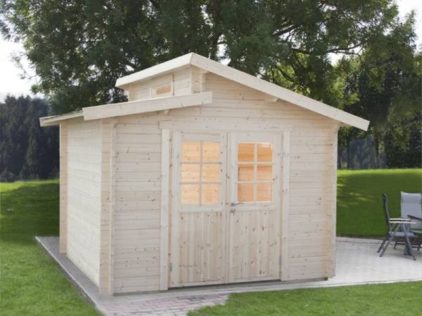 Wolff Finnhaus Stufendachhaus Bornholm 40-A mit Halbglas-Tür (Typ 2) Wolff Finnhaus Stufendachhaus Bornholm 40-A mit Halbglas-Tür (Typ 2)