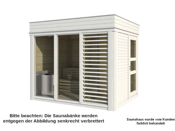 Wolff Finnhaus Sauna Paradiso 3x2 1-Raum inkl. gratis Dacheindeckung