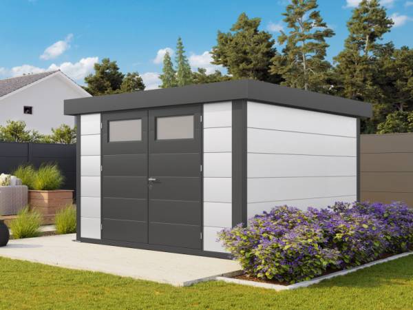 Wolff Finnhaus Metall-Gerätehaus Eleganto 3030 Weiß