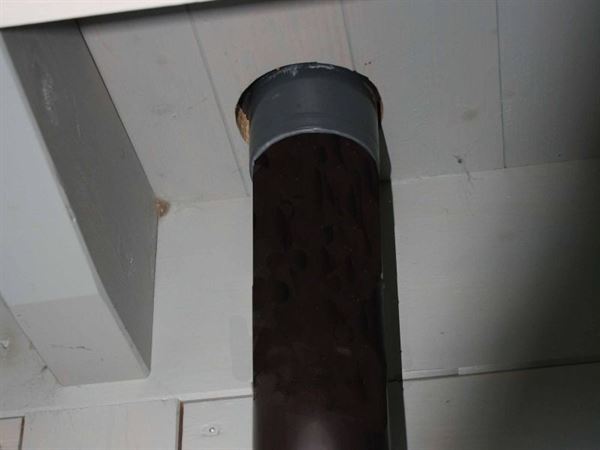Metall Fallrohrset F1K mit Einlaufstutzen dunkelgrau DN75, Dachhöhe bis 350 cm