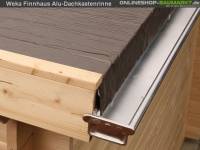 Wolff Finnhaus Alu-Kastendachrinne für Flachdach bis 900 cm mit 1 Fallrohr