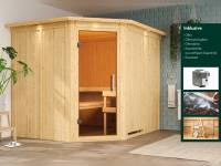 Wolff Finnhaus Sauna de luxe Medea Set 2 inkl 9 kW Bioofen ext. Steuerung