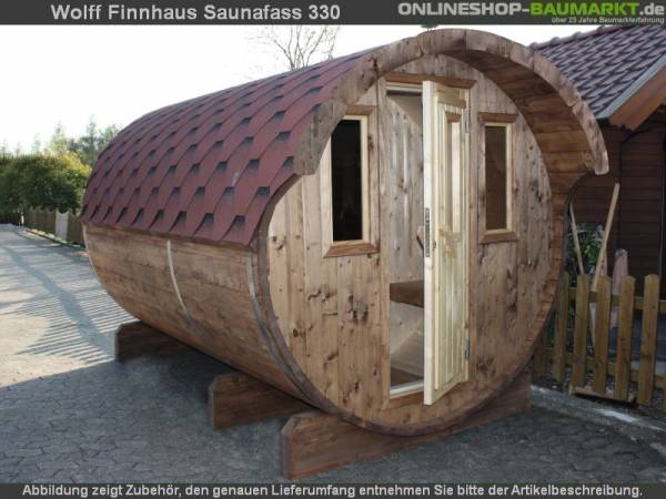 Wolff Finnhaus Saunafass 330 als Bausatz