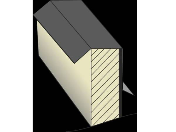 Blendenabdeckung Flachdach Typ 1c - bis 50 mm Blendendicke - 1 Stück
