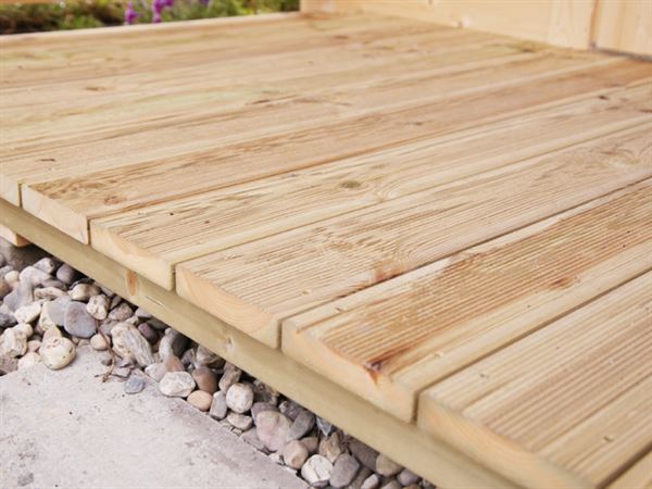 Wolff Finnhaus Terrassenfußboden für Seitendach 350 cm Wolff Finnhaus Terrassenfußboden für Seitendach 350 cm