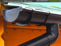 Dachrinnen Set RG 100 braun 250 cm zweiseitig