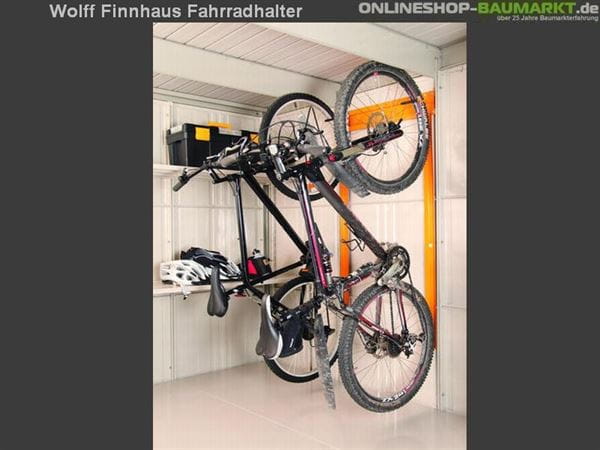 Wolff Finnhaus Fahrradhalter Erweiterung für Metall-Gerätehaus