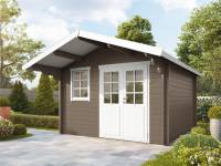 Wolff Finnhaus Gartenhaus Lisa 44-B XL in Gletschergrau