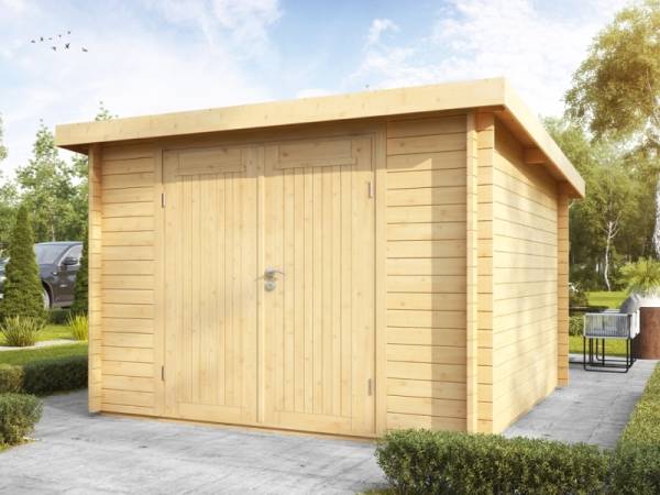 Wolff Finnhaus Pulti 34-B Typ 1 mit Vollholz-Tür naturbelassen Wolff Finnhaus Pulti 34-B Typ 1 mit Vollholz-Tür naturbelassen