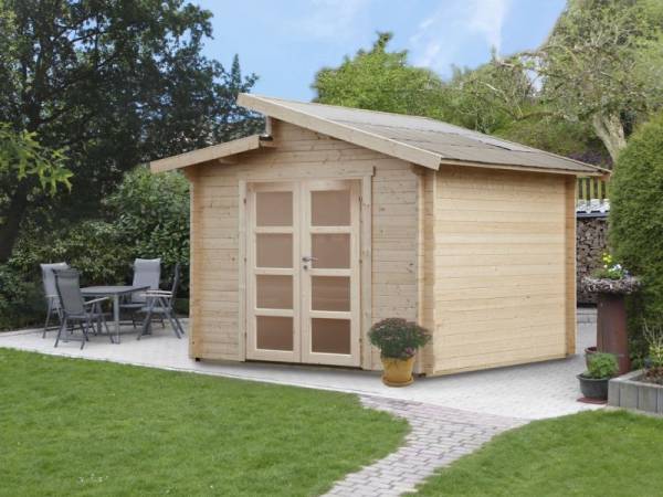 Wolff Finnhaus Stufendachhaus Bornholm 40-A mit Milchglas-Tür Wolff Finnhaus Stufendachhaus Bornholm 40-A mit Milchglas-Tür