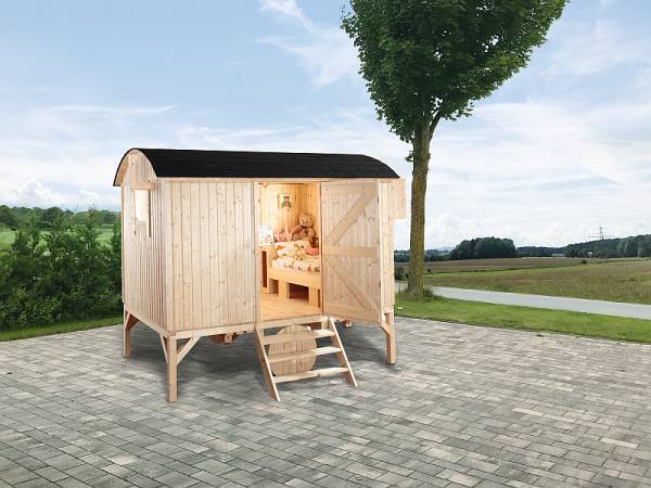 Wolff Finnhaus Camping Bauwagen natur Wolff Finnhaus Camping Bauwagen natur